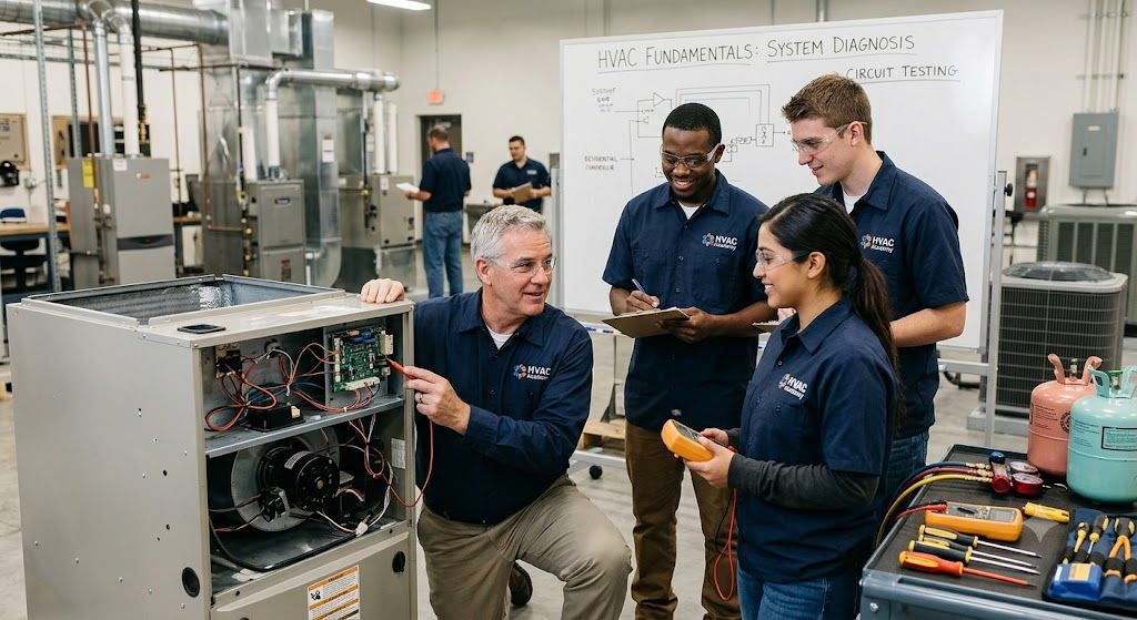 HVAC service technician training