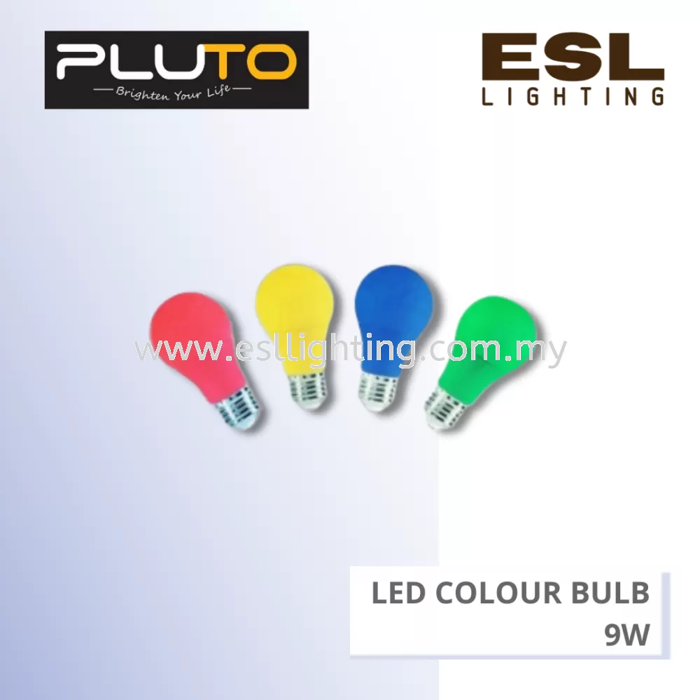 PLUTO LED Colour Bulb E27 9W - PLT9WA60E27