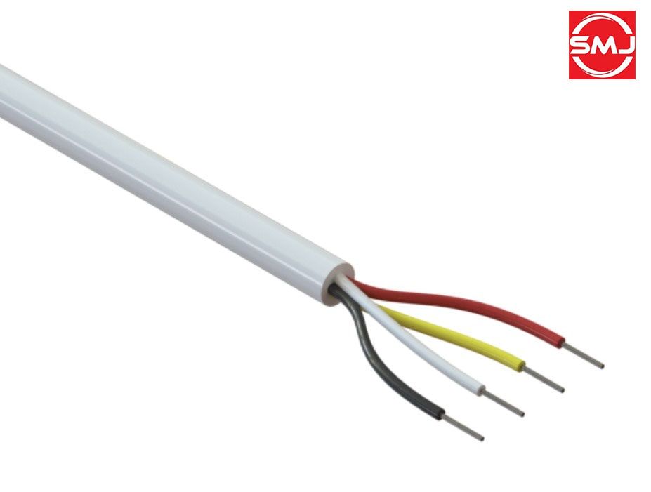 PVC/PVC Alarm Cable (100m) (White)