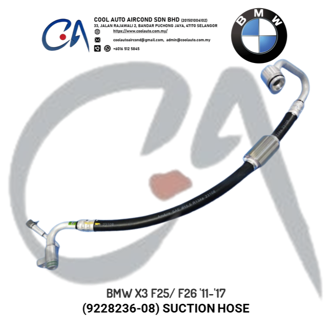 BMW X3 F25/ F26 '11-'17 (9228236-08) SUCTION HOSE