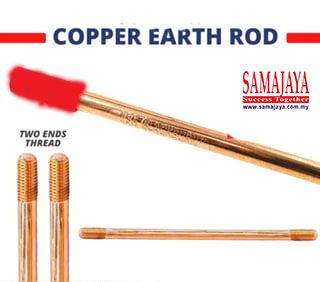 LSE Red Head Copper Earth Rod/ Copper Rod