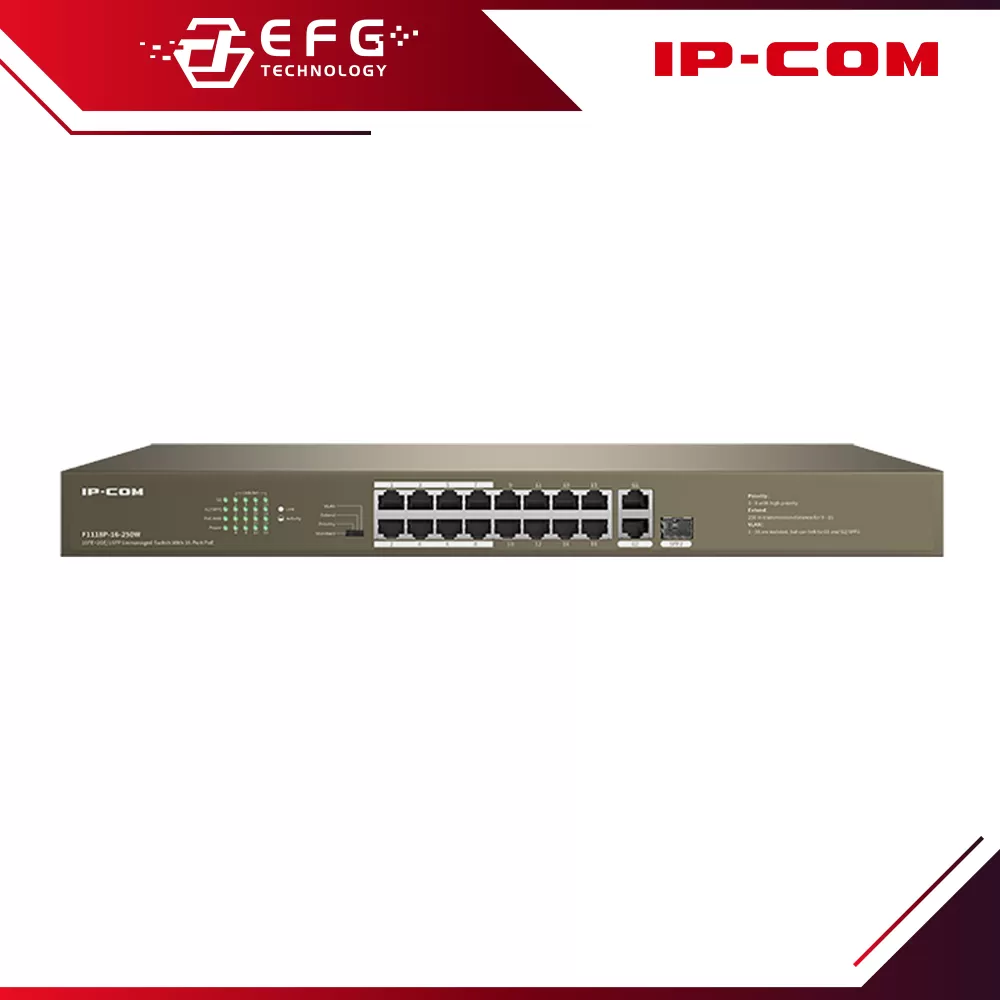 F1118P-16-250W 16-Port 100Mbps Unmanaged PoE Switch