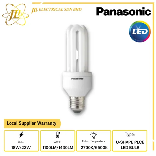 PANASONIC 18W/23W 1100LM/1430LM U-SHAPE PLCE LED BULB [2700K/6500K]