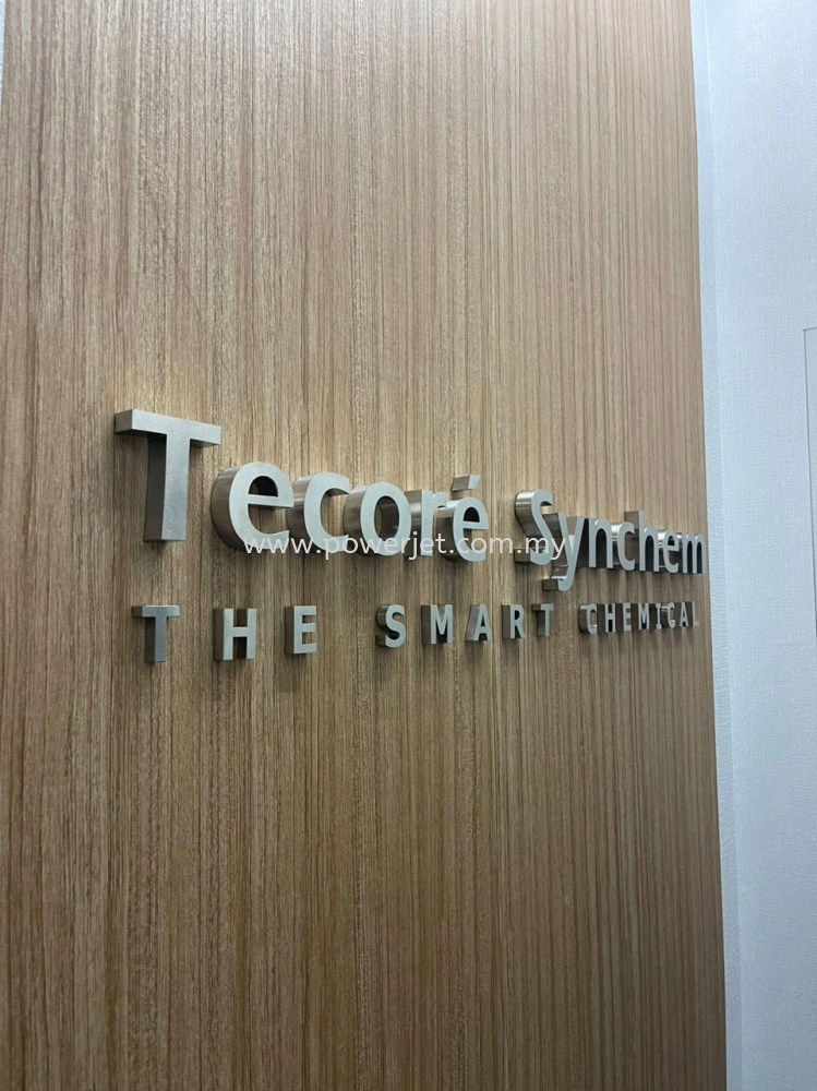 Stainless Steel 3D Lettering Company Signage