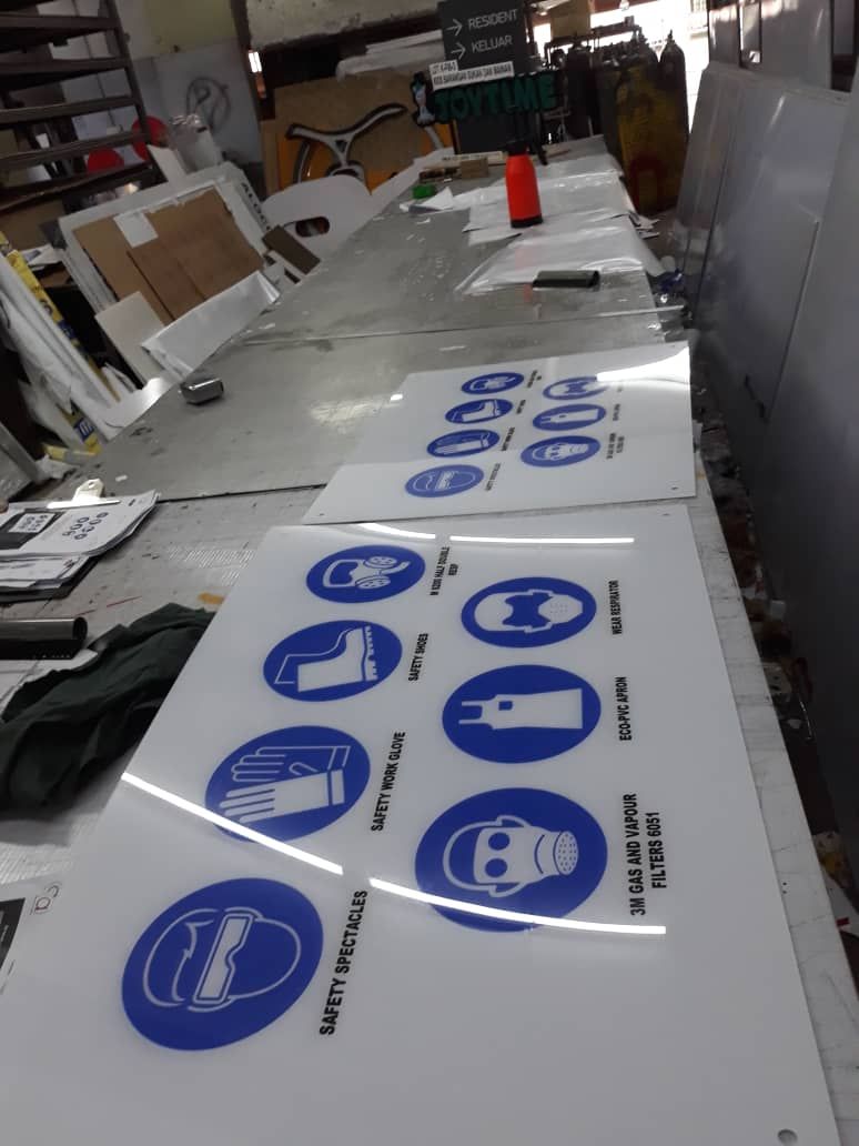 Factory safety signage | Acrylic Sign 