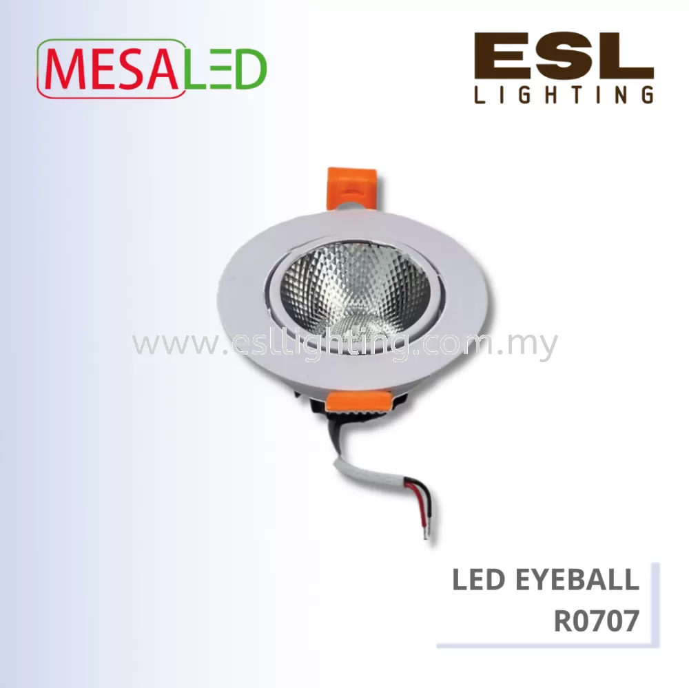 MESALED LED RECESSED EYEBALL 7W - R0707