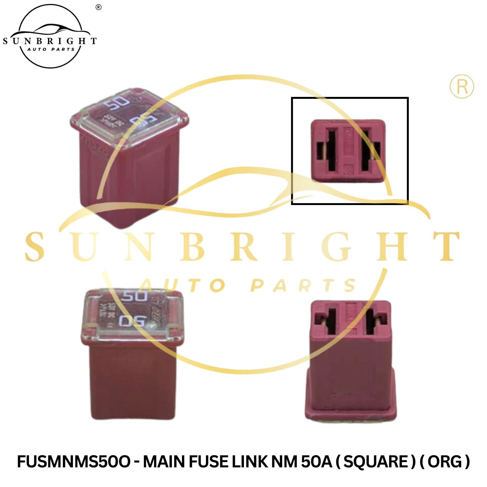 FUSMNMS50O - MAIN FUSE LINK NM 50A ( SQUARE ) ( ORG )
