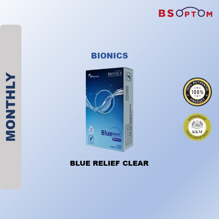 Bionics Blue Relief Contact Lens (2PCS)