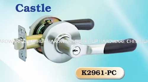 Heavy Duty Tubular Lever Lock - Castle K2961-PC