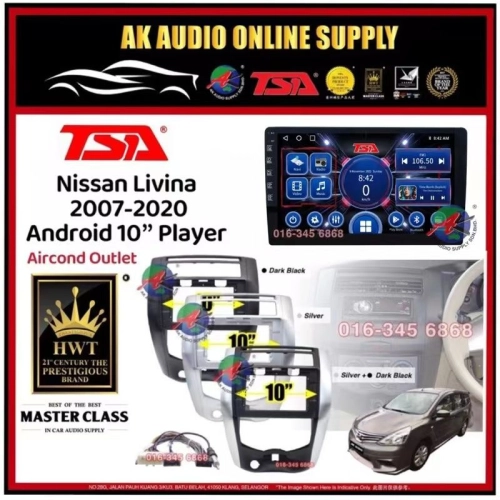 [ MTK 2+32GB ] TSA Nissan Livina 2007 - 2020 ( Air Conditioning Outlet ) Android 10'' inch Car player Monitor