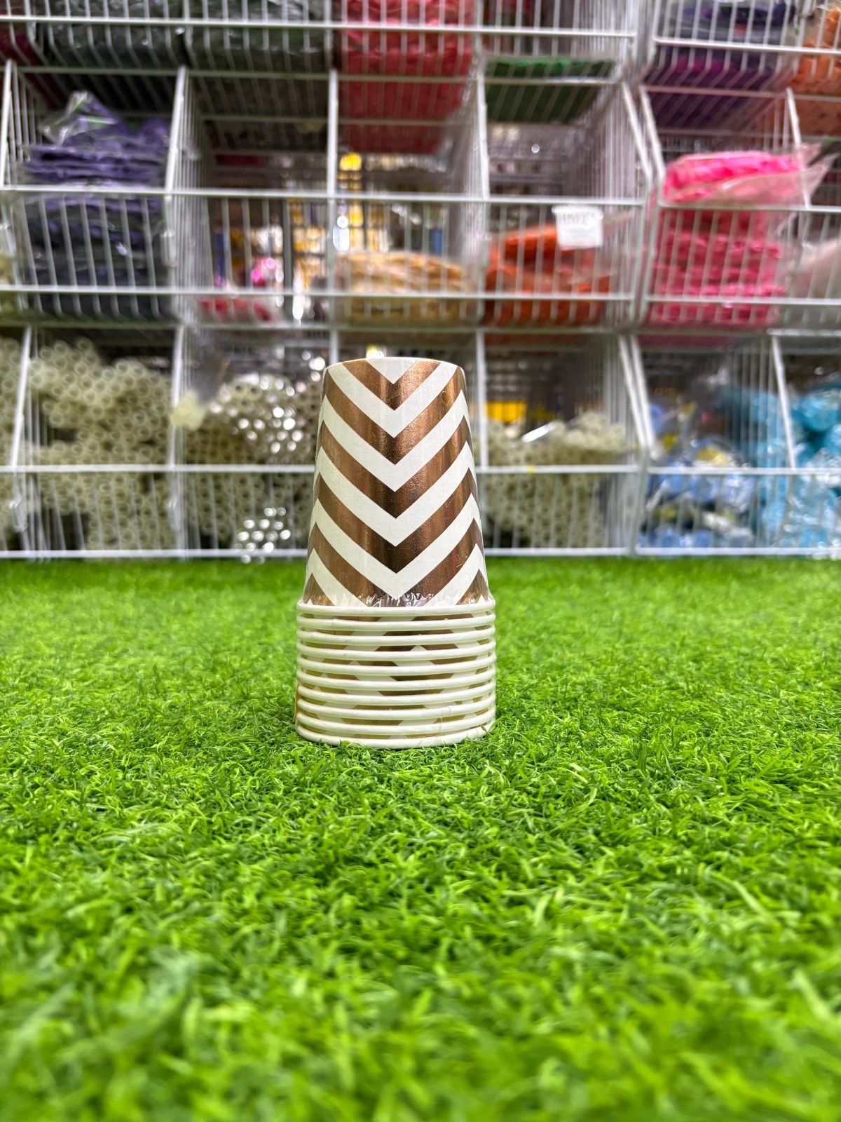 Paper Cup ZigZag - Rose Gold 10pcs (P-PCZZ-GO)
