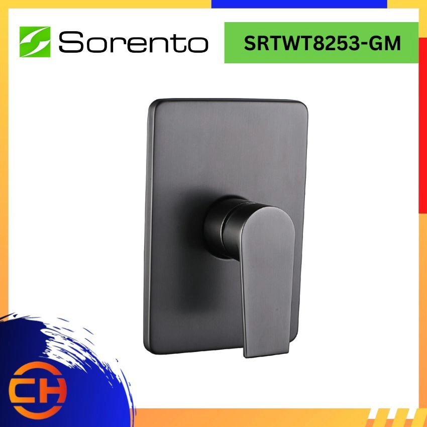 SORENTO BATHROOM SHOWER MIXER TAP SRTWT8253-GM Concealed Shower Mixer Tap Gunmetal ( L120MM x W119MM x H180MM ) 