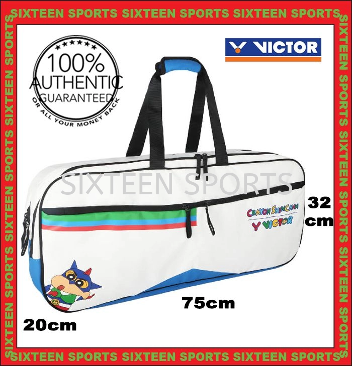 Victor x Shin Chan Crayon Badminton Bag - White