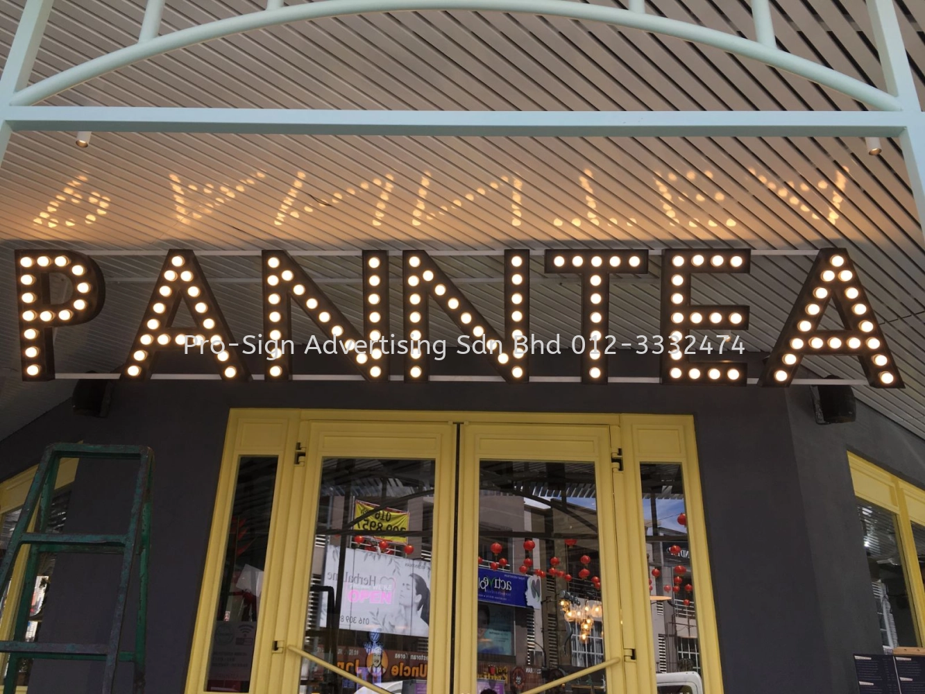 MARQUEE LIGHTBULB SIGNAGE (PANNTEA, SRI PETALING, 2019)