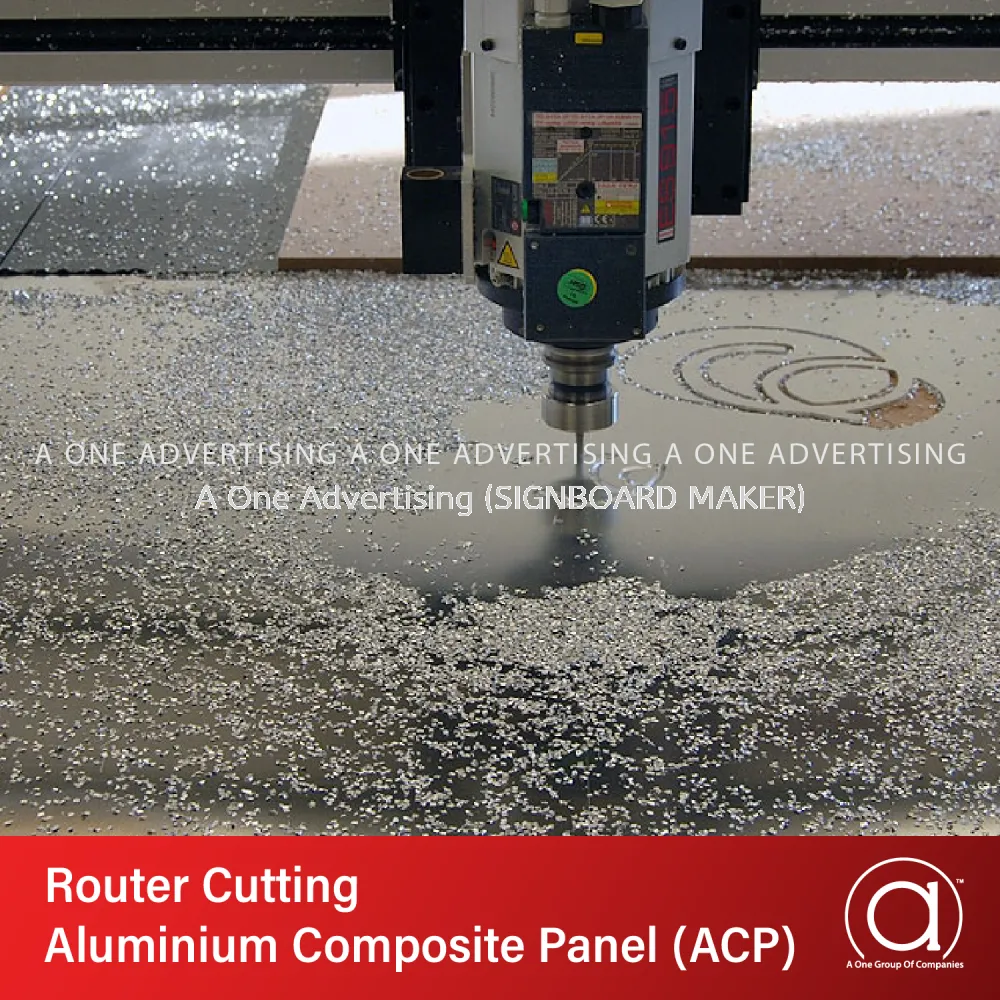 Router Cutting Aluminium Composite Panel (ACP) Signboard & Signage ...