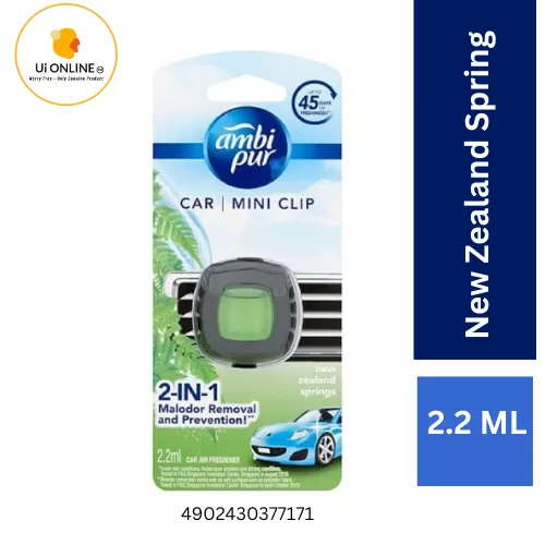 AMBI PUR CAR MINI CLIP AIR FRESHENER 2ML (NEW ZEALAND SPRING) Automotive  Car Accessories Car Fresheners Malaysia, Johor Supplier, Distributor,  Importer, Supply