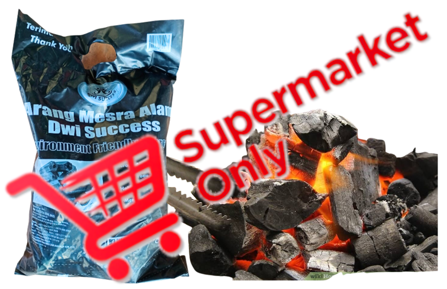 Eco-Friendly Charcoal 2kg (Non-Food) 2000 Grams RM9.00 X 5 Units C.Dwi Makmur