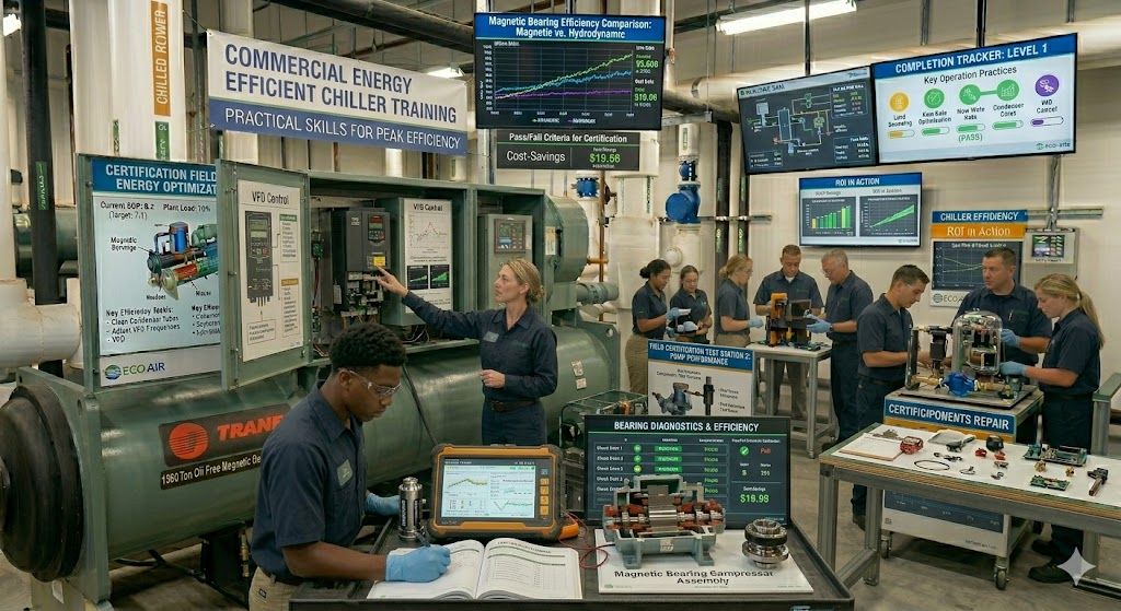 Industrial energy efficient chiller certification