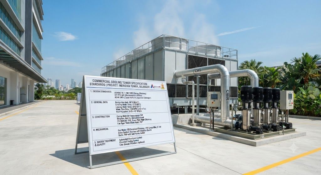 Commercial cooling tower specification standards Selangor