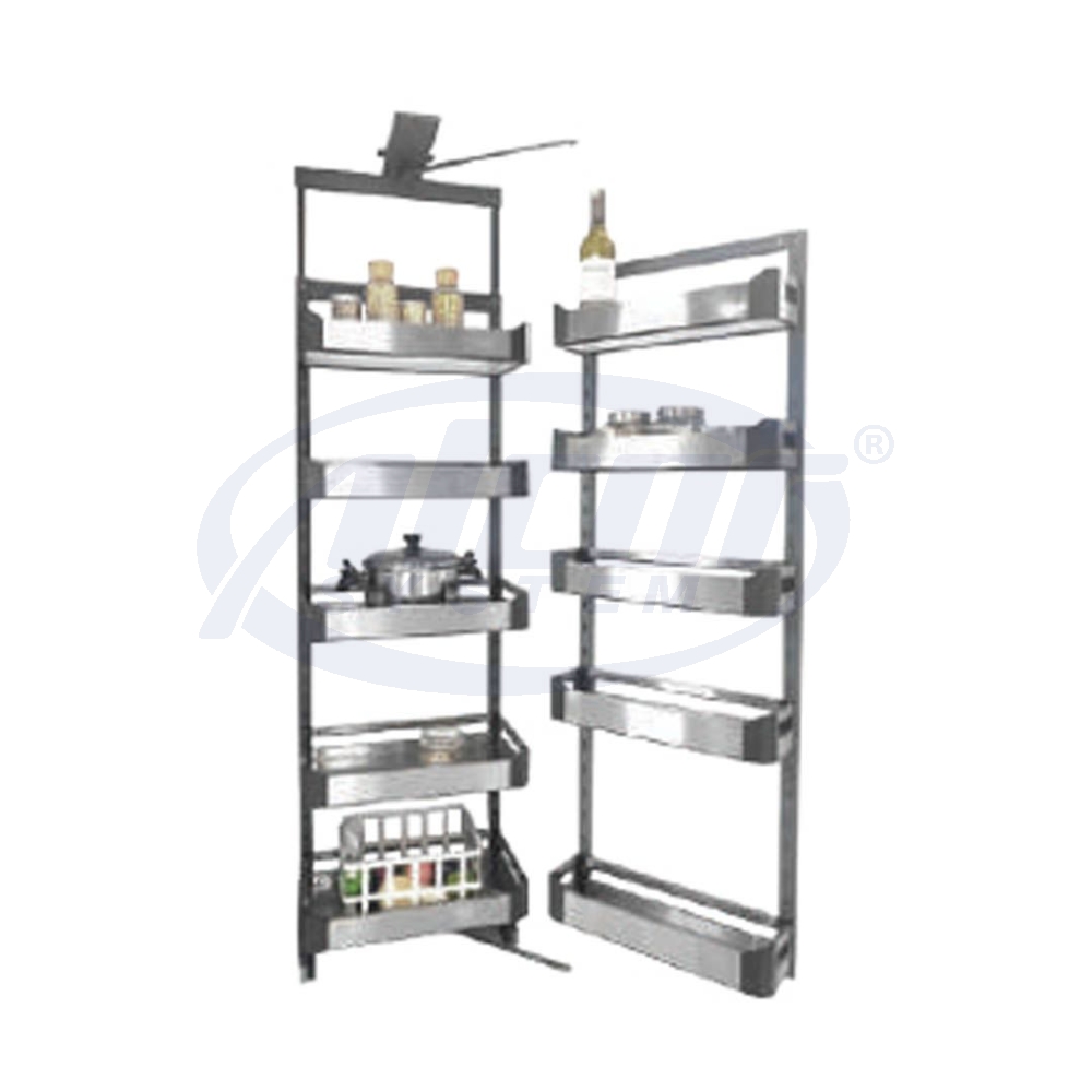 2-Tier Pull-Out Unit with Dish Rack #BLP-AS30-564-SS