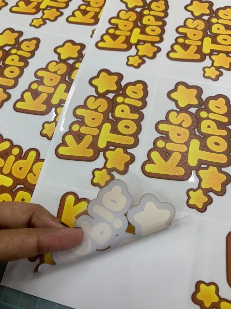Transparent Sticker Kids Topia