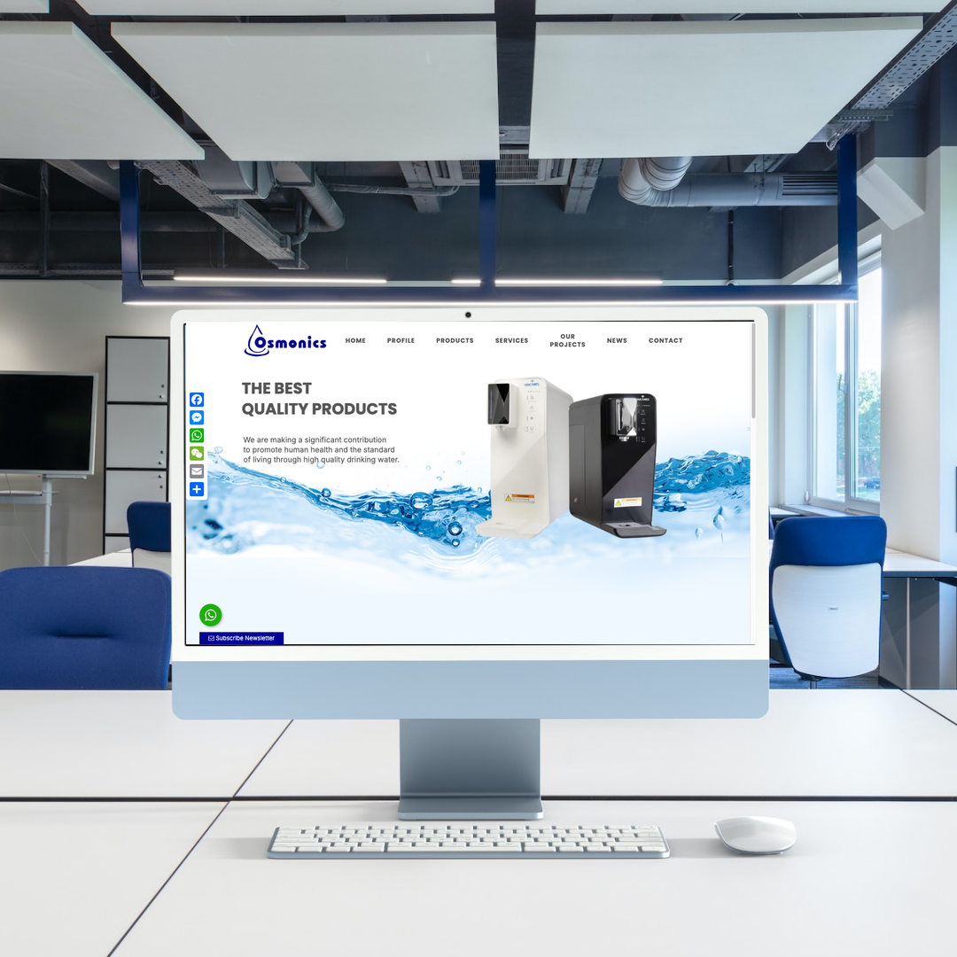 OSMONICS SDN BHD Website Design & SEO Case Study | Water Filter in Penang