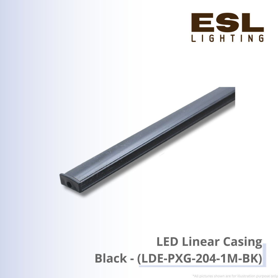 LED Linear Casing Black - LDE-PXG-204-1M-BK