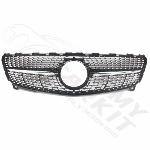 MERCEDES BENZ A CLASS W176 FACELIFT DIAMOND GRILLE BLACK CHROME