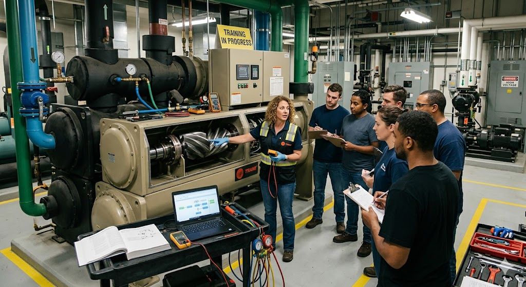 Screw chiller repair training