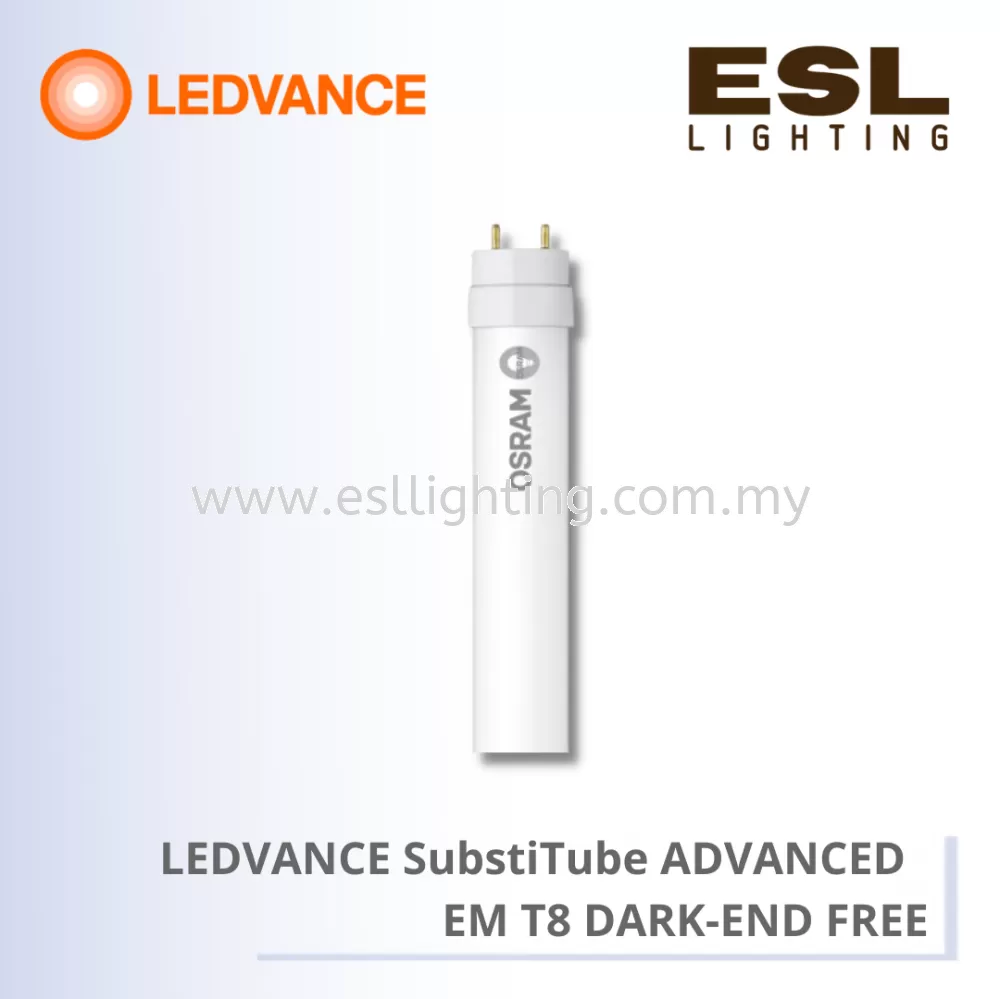 LEDVANCE SUBSTITUBE ADVANCED EM T8 DARK-END FREE G13 8.7W - 4058075421547 / 4058075421523 / 4058075421509