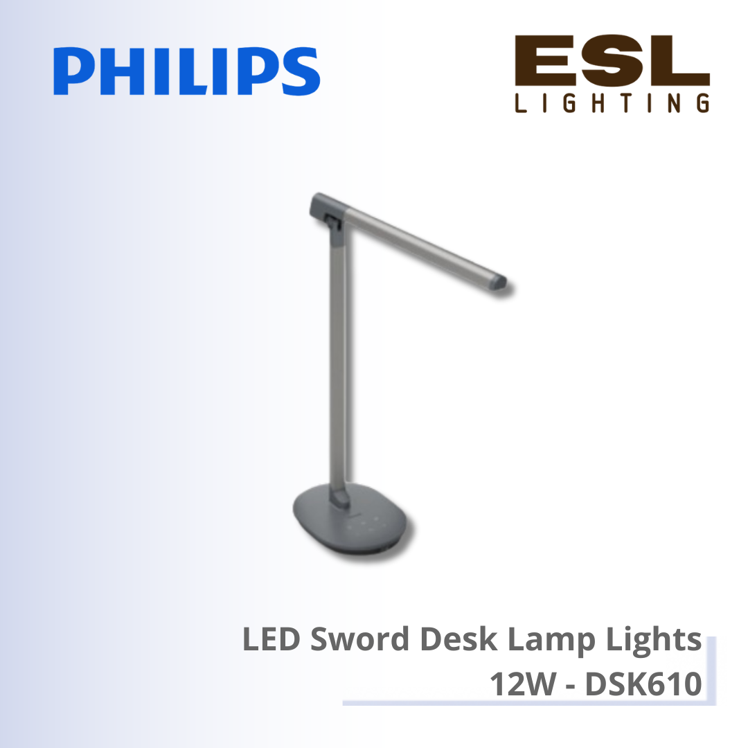 Philips LED Sword Desk Lamp Lights (Study Series) 12W - DSK610