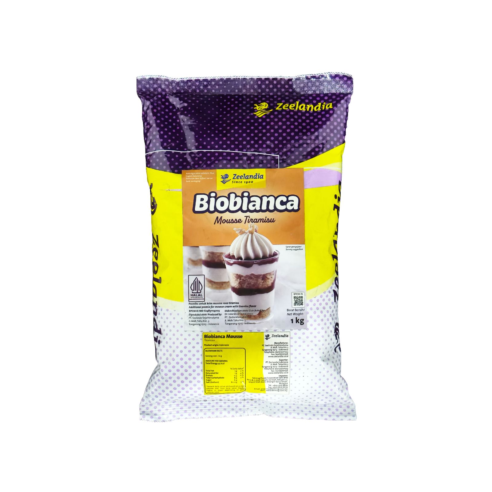 ZEELANDIA Biobianca Mousse Tiramisu