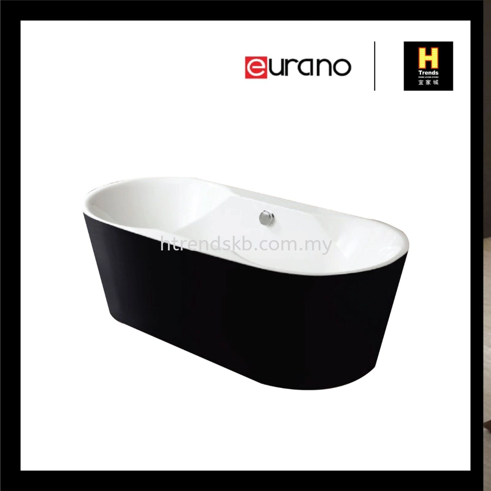 Eurano Black Classic Bathtub (ERN12891)