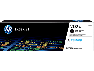 HP 202A Black Original LaserJet Toner Cartridge CF500A