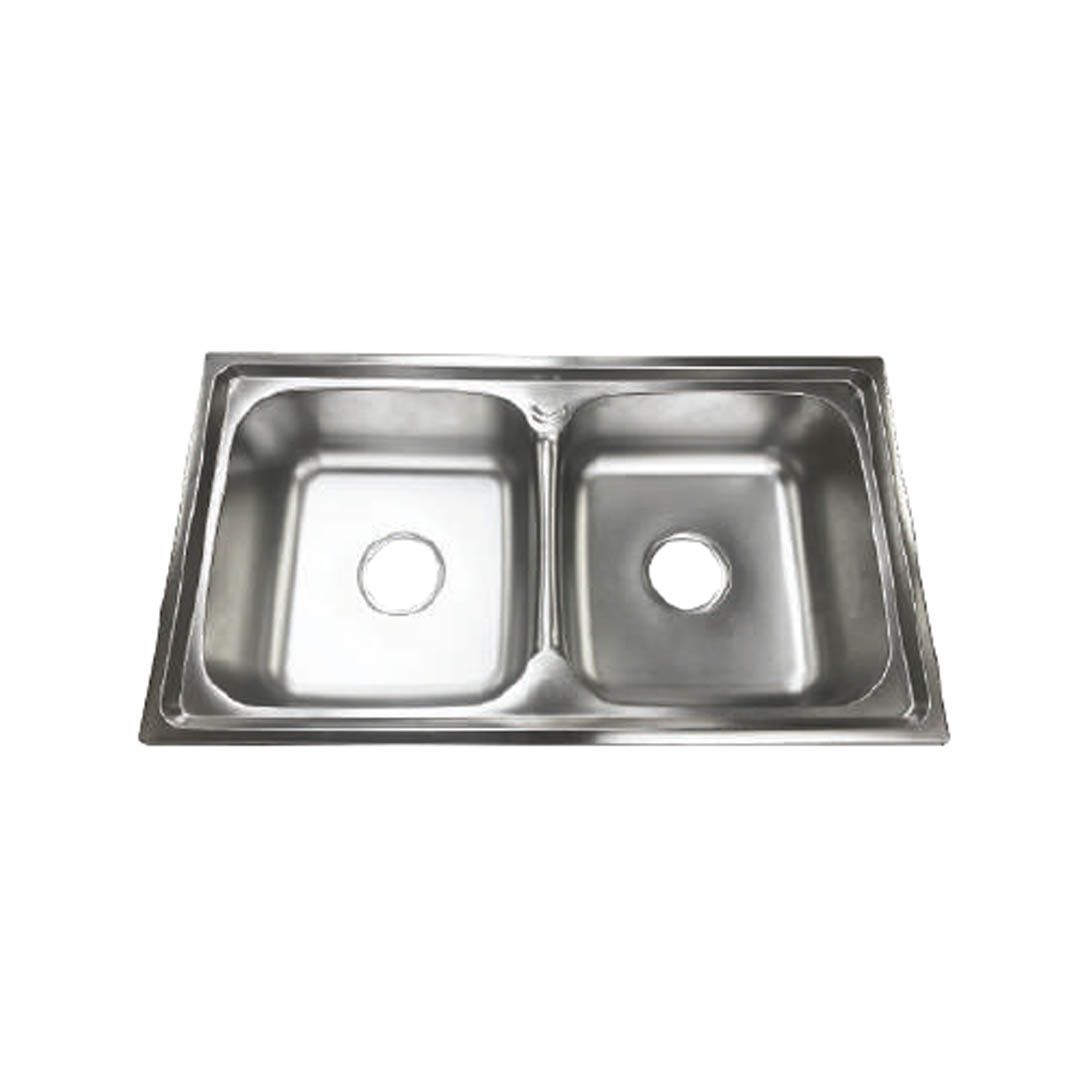 Double Bowl Sink #KS-FL-D7843-SS