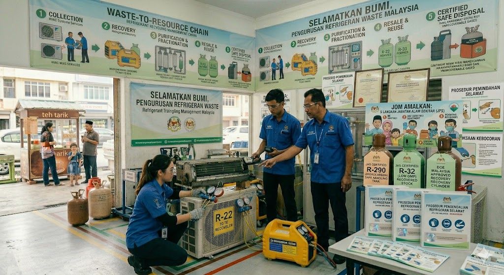 refrigerant safe handling guidelines Malaysia DOE