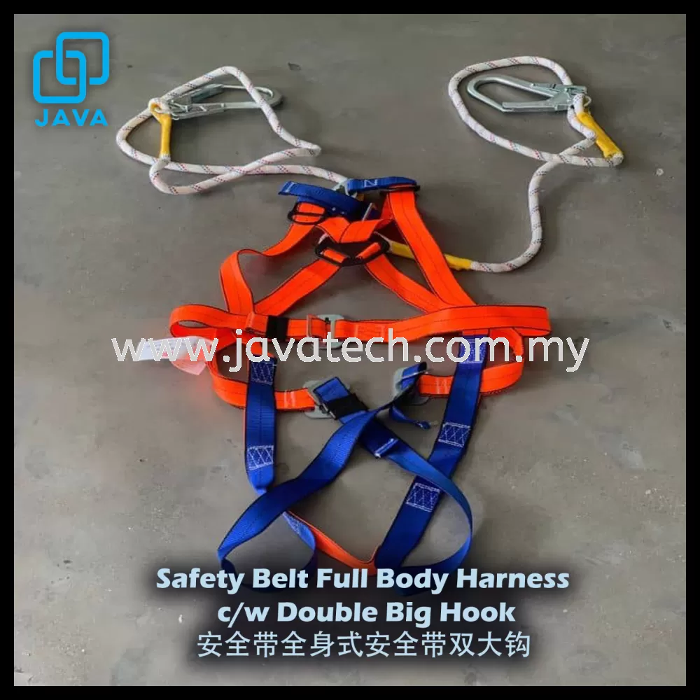 Safety Belt Full Body Harness Double Big Hook