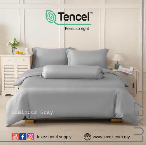 Luxez 100% TENCEL™ Full Bed Set - Luminous Grey