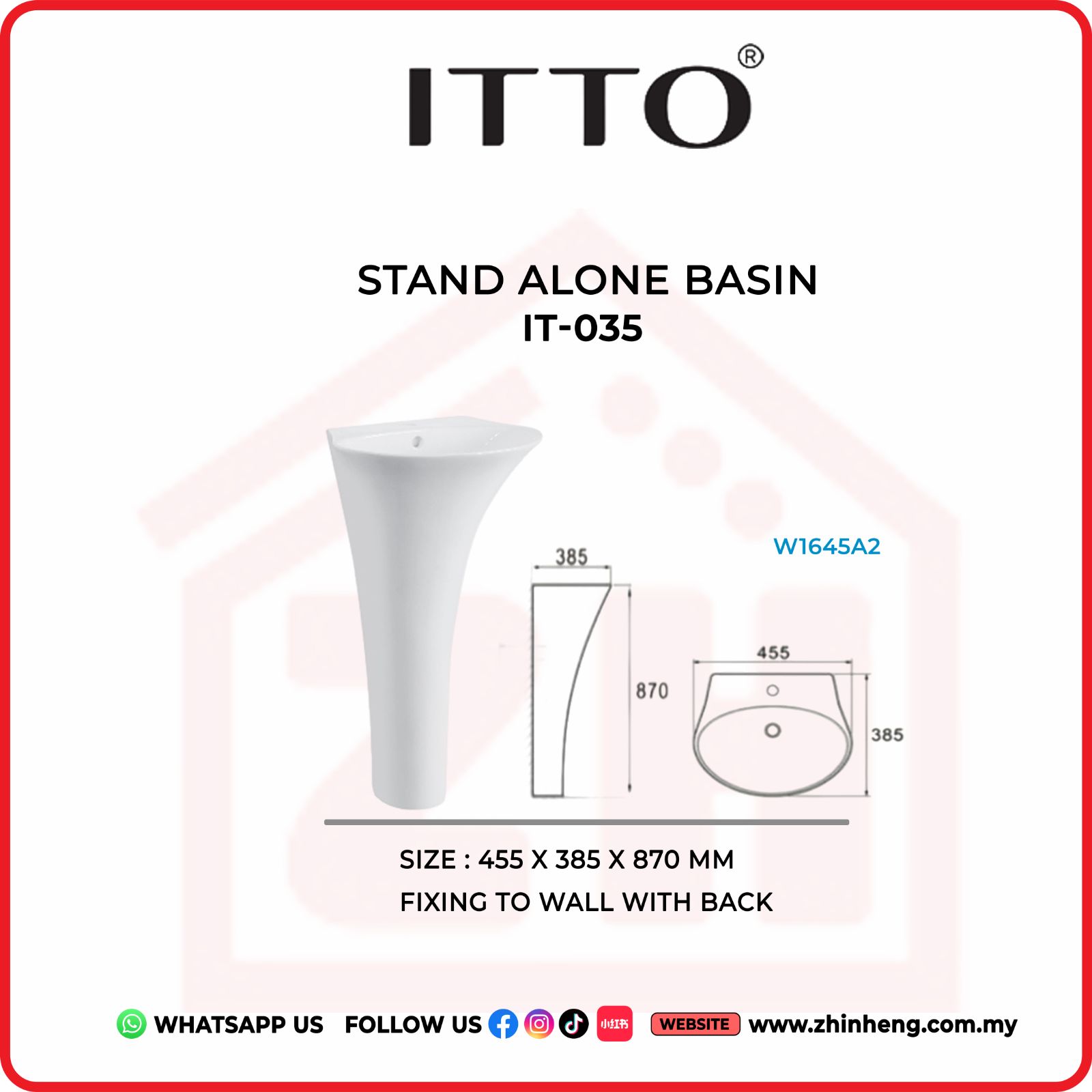 ITTO STAND ALONE BASIN  IT-035