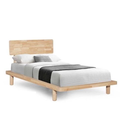 MUJI 3.5' Super Single Wooden Bed Natural