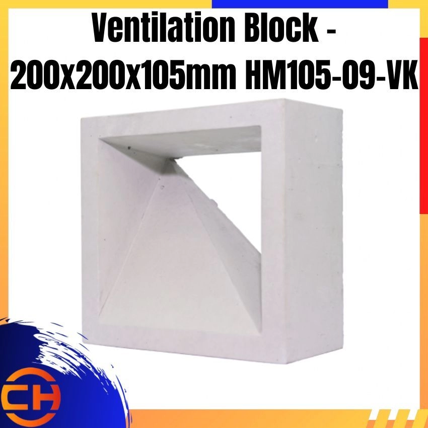 Ventilation Block - 200x200x105mm HM105-09-VK