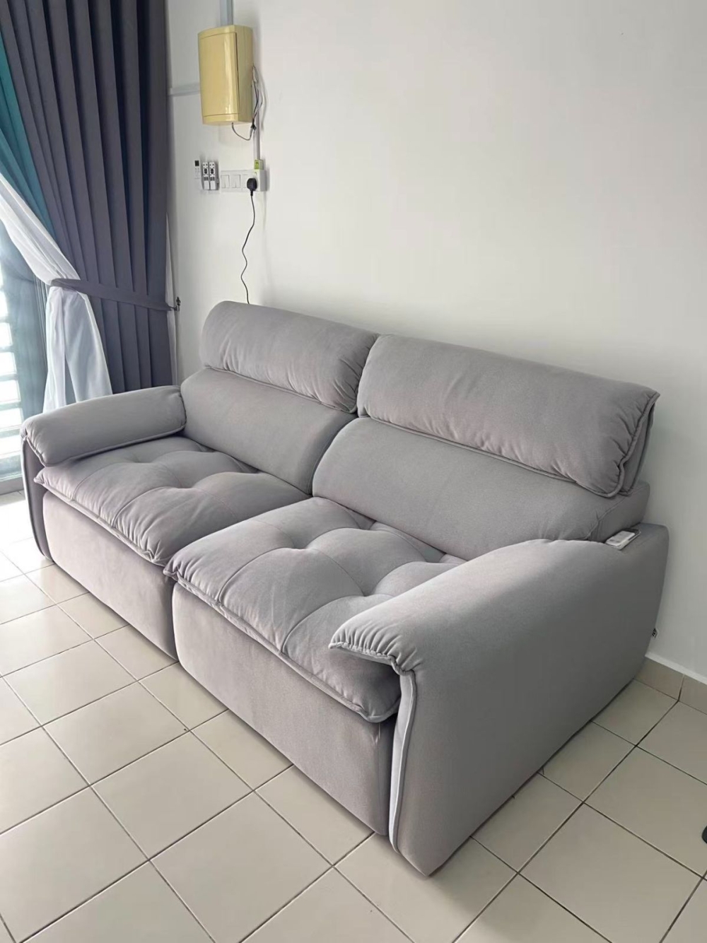 Modern Electric Pull Out Sofa Malaysia | Power Slide-Out Couch & Recliner Sofa - Best Sofa Furniture Shop In Penang | Deliver Tanjong Tokong, Andaman Island, Straist Quay, Queensbay, Georgetown, Jelutong, Kulim , Lunas