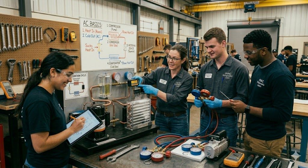 HVAC refrigeration cycle for beginners