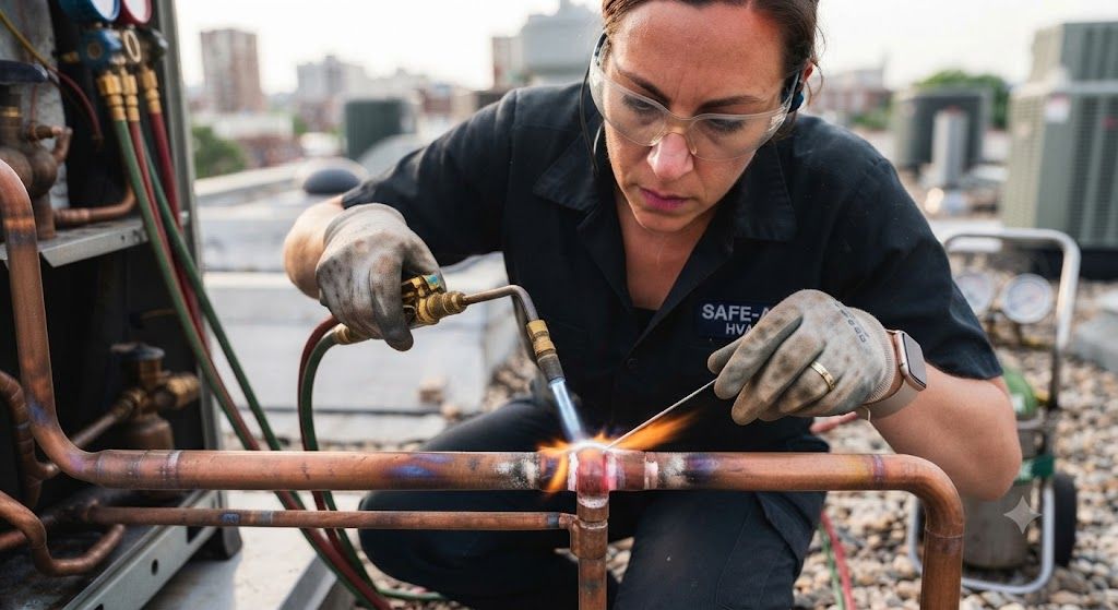 HVAC brazing torch skills for technicians