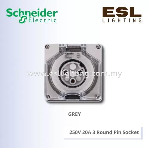 SCHNEIDER S56 Series & 66 Series 250V 20A 3 Round Pin Socket - S56SO320GY