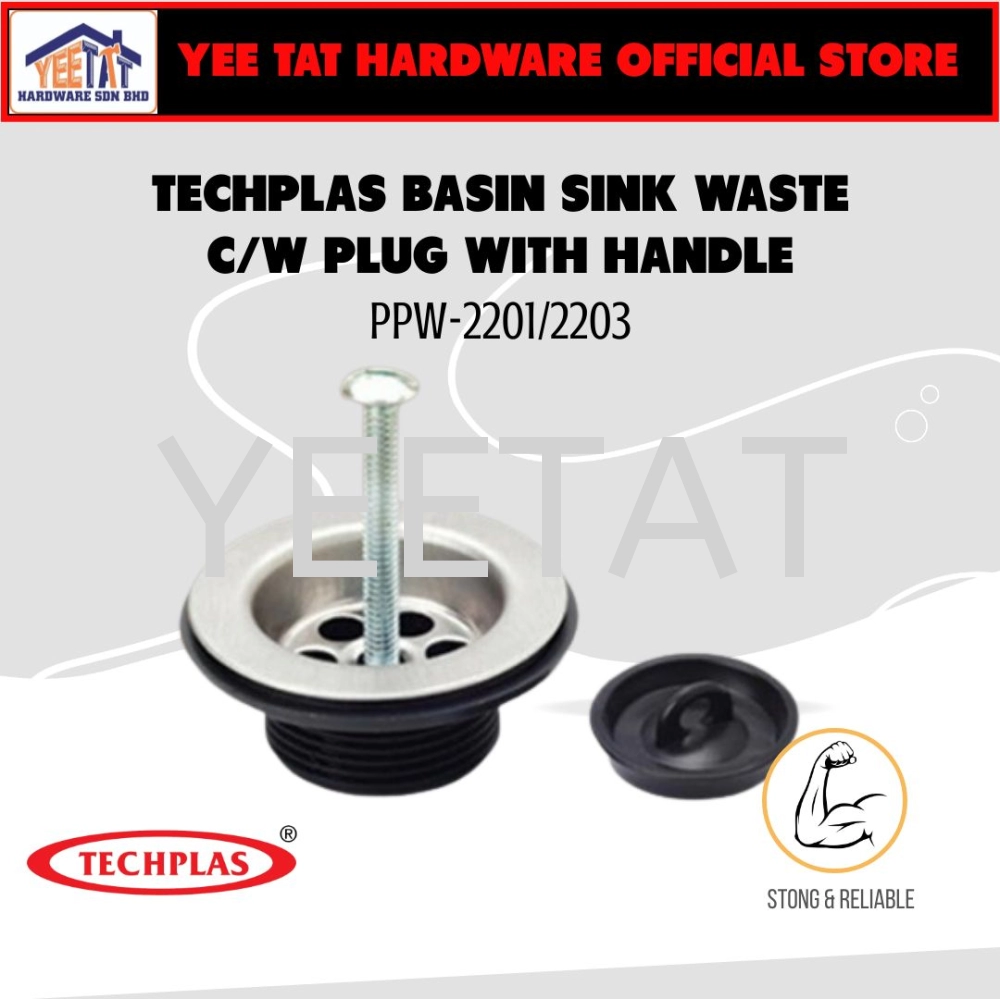 [ TECHPLAS ] PPW-2201/2203 STAINLESS STEEL WASTE TRAP/ SINK TRAP/ BASIN TRAP [1-1/4" (32MM) / 1-1/2" (40MM)]