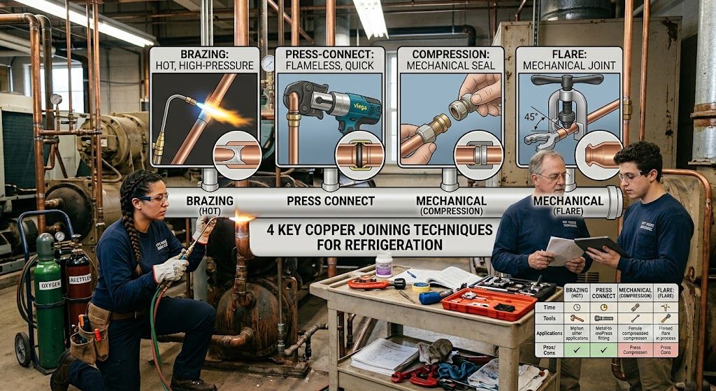 copper tube joining techniques refrigeration systems