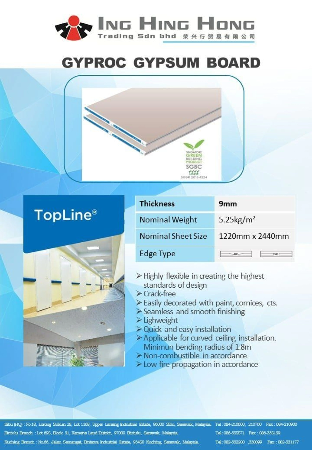 Gypsum Board Topline