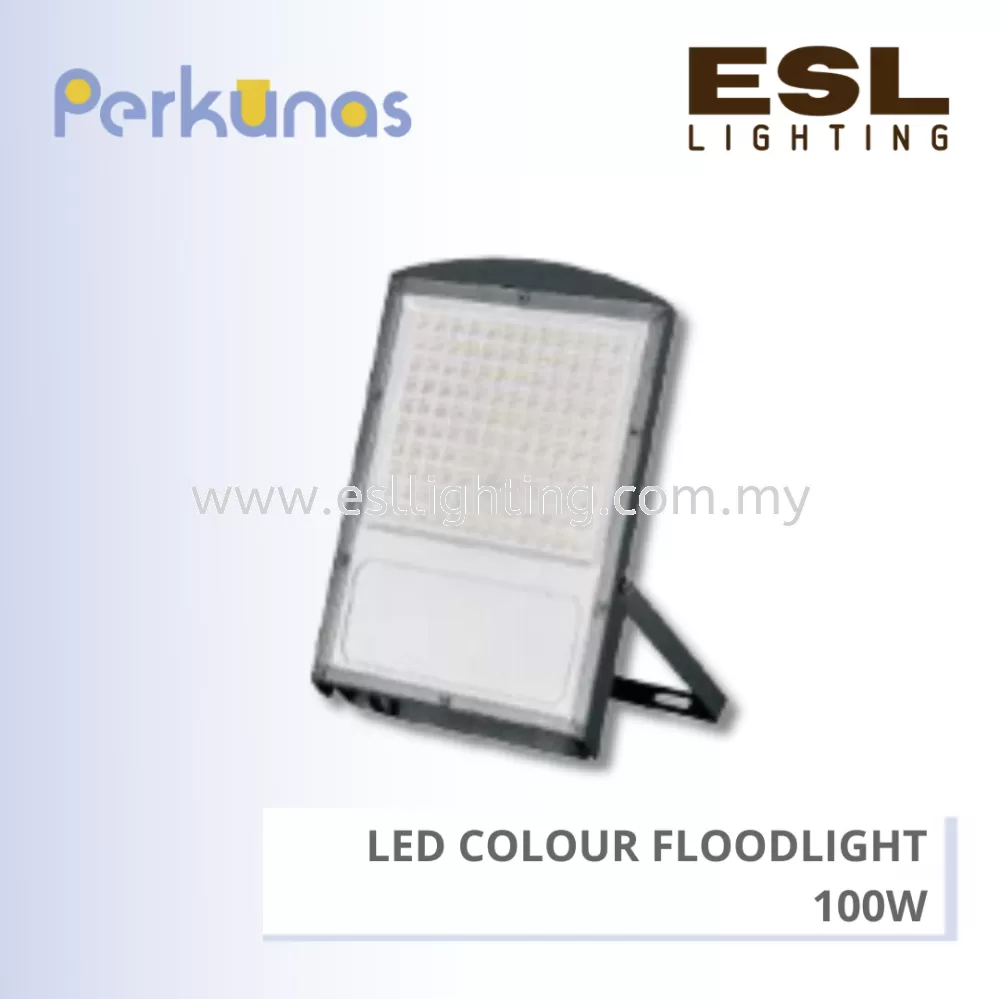 PERKUNAS LED COLOUR FLOODLIGHT 100W