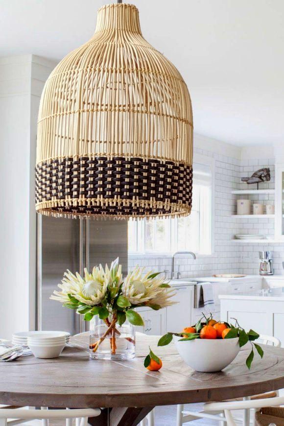 HAN 094 -  RATTAN CEILING LAMP